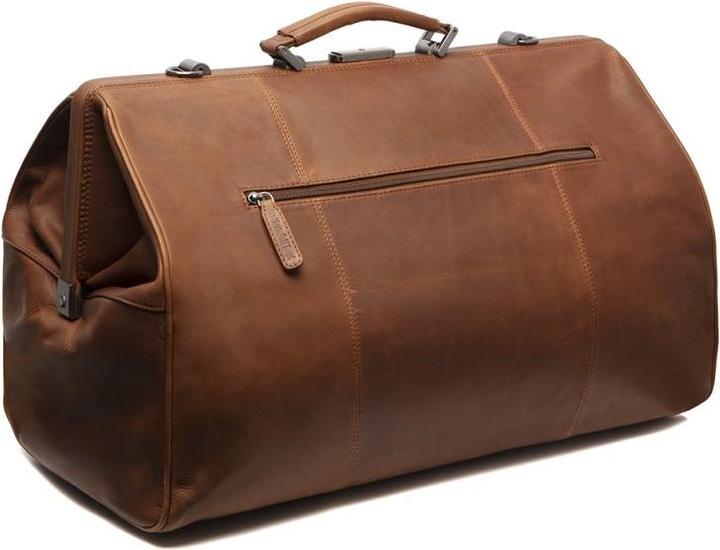 Produktbild The Vegan Cow Chesterfield Brand Leren Weekendtas Cognac Corfu (38 l)