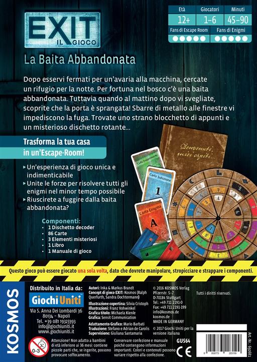 Actual product image Giochi uniti Exit La baita