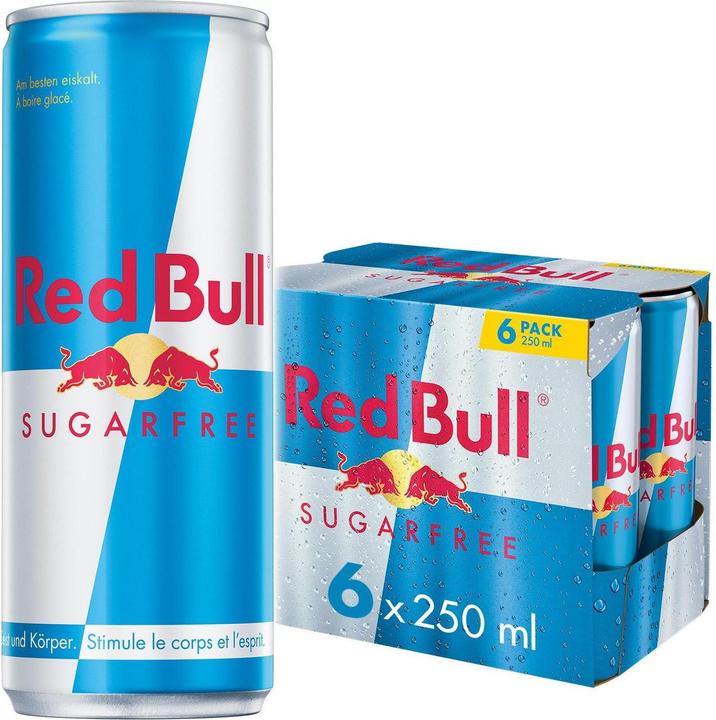 Red Bull Boisson énergisante Sugarfree (6 x 25 cl)