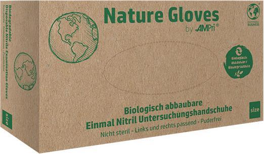 Immagine prodotto Ampri Guanti monouso in nitrile "Nature Gloves" / biodegradabili XL (larghezza: 105-125 mm) (XL)