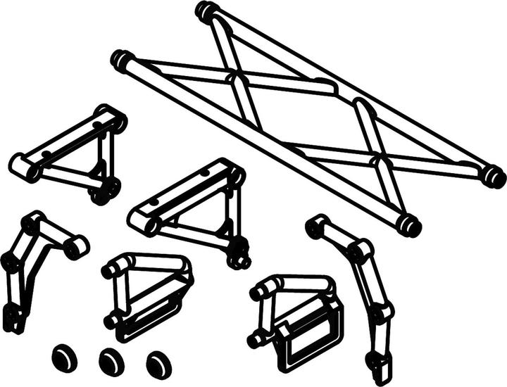 Image du produit Amewi Pièces de carrosserie Kit de fixation RCX10