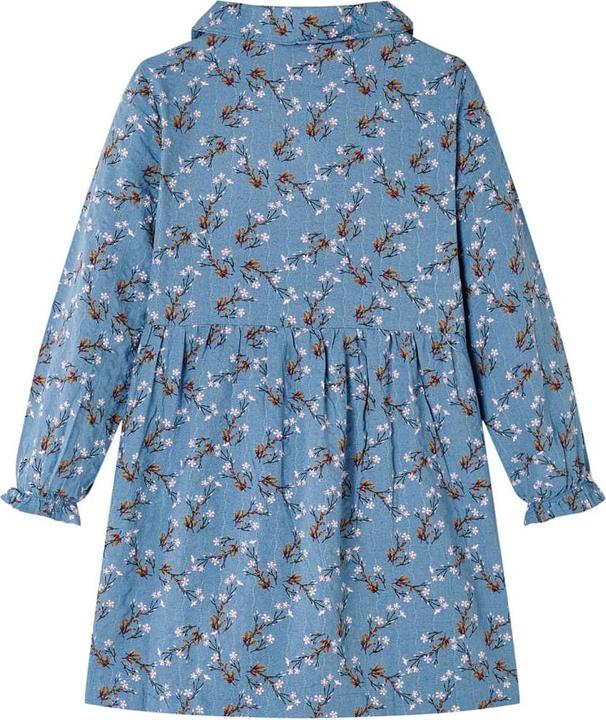 Produktbild VidaXL Kinderkleid mit Langen Ärmeln Petrolblau 92,Material: 50 (92)
