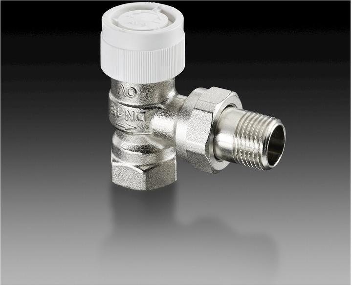 Actual product image Oventrop OV thermostatic valve series AV 9 M 30x1.5, PN 10, angle DN 15