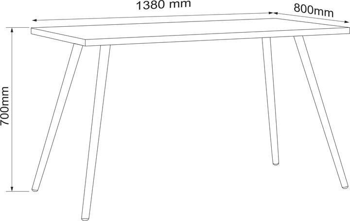 Nutritional values and ingredients VCM Holz Schreibtisch Bürotisch Salia 138x80