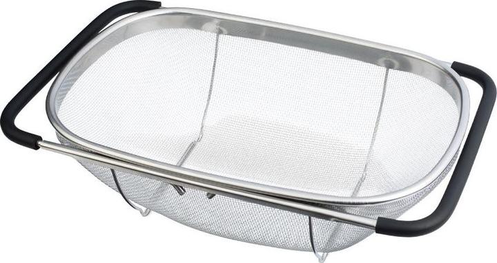 Produktbild BerlingerHaus Edelstahlsieb mit verstellbaren Griffen 34x24x11cm (23.50 cm)
