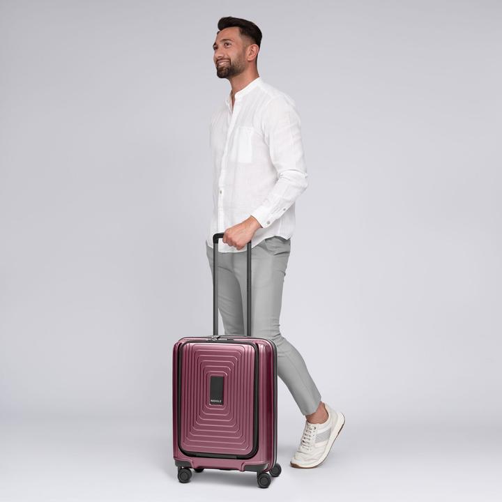 Image du produit Redolz Essentials 14 Trolley de cabine à 4 roues 55 cm Compartiment pour ordinateur portable avec plis (45 l, Bagage à main (jusqu'à 50l))