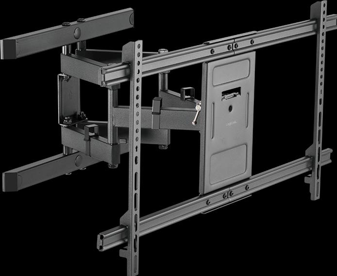 Image du produit LogiLink Support TV mural, 4390", inclinable, pivotant, 60 kg max. (Mur, 90", 60 kg)