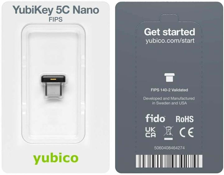 Produktbild Yubico YubiKey 5C Nano - USB-C