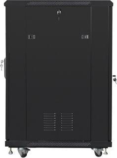 Productafbeelding Lanberg SZAFA INSTALACYJNA RACK STOJĄCA 19" 22U 600X800 CZARNA DRZWI PERFOROWANE (FLAT PACK) (22 HE, 19 inch rek)
