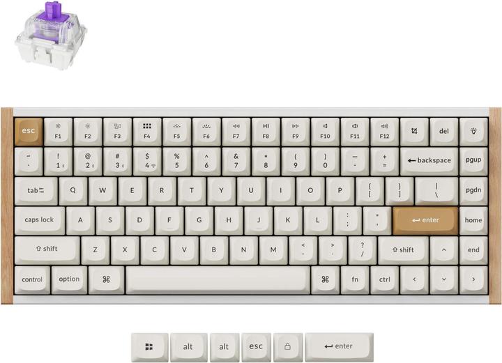 Actual product image Keychron K2 HE (US, Cable, Wireless)