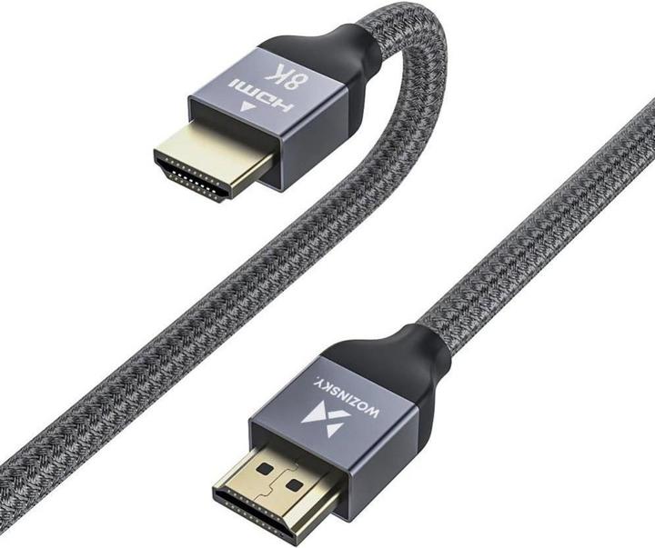 Immagine prodotto Wozinsky cavo HDMI 2.1 8K 60 Hz 48 Gbps / 4K 120 Hz / 2K 144 Hz 5 m Argento (WHDMI-50) (5 m, HDMI)