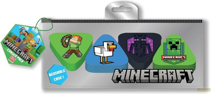 Produktbild Pyramid Minecraft Radierer 4er-Pack Umkarton (10)