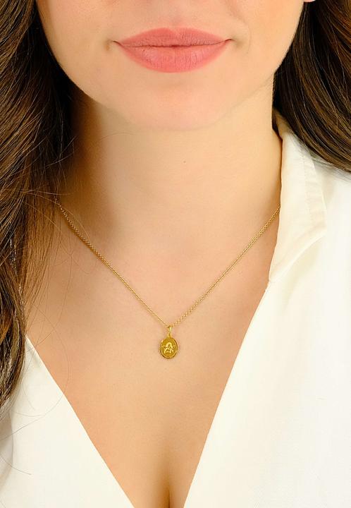 Produktbild Muau Pendant angel yellow gold 750, 17x9mm (750/18K Gelbgold)