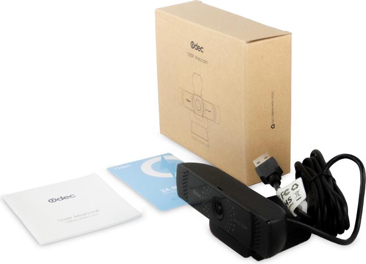 Produktbild Odec OD-WB01 Stream Series Dual-Mic Full HD Webcam with 1/3"-CMOS Sensor black (2.10 Mpx)