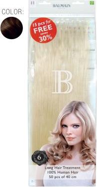 Balmain Value Pack 8 Natural Straight 40cm 50St. Echthaar Fill-In Extensions (Blond, 40 cm)