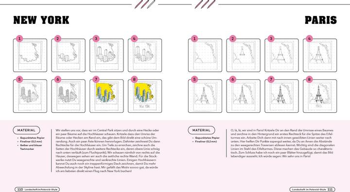 Actual product image Drawing in 5 minutes - 100 motifs from architecture to magic