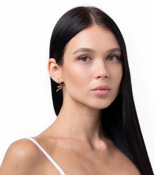 Actual product image Sensora Jewelry Swirly earrings (Stainless steel)