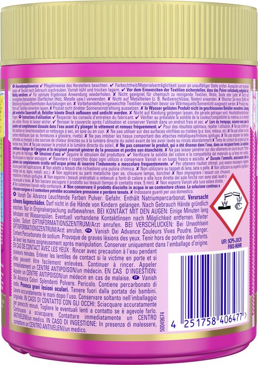 Produktbild Vanish Gold Advance Pink (50 Waschgänge, Waschpulver)