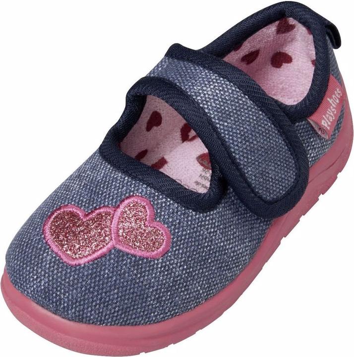 Playshoes Hausschuh mit Klettverschluss (22, 23)