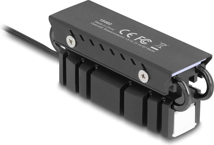 Produktbild Delock M.2 Kühlkörper für SSD 2280 mit RGB LED Beleuchtung