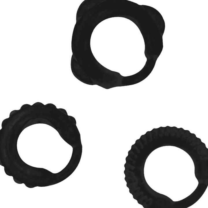 Immagine prodotto Addicted toys Set 3 Anillos Pene Negro (7 cm)