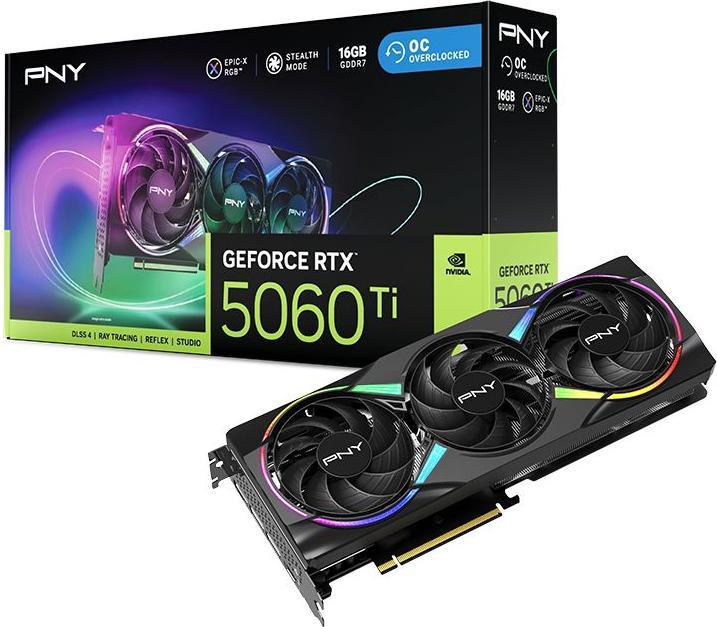 Produktbild PNY GeForce RTX5060 Ti 16GB DDR7 ARGB OC (16 GB)