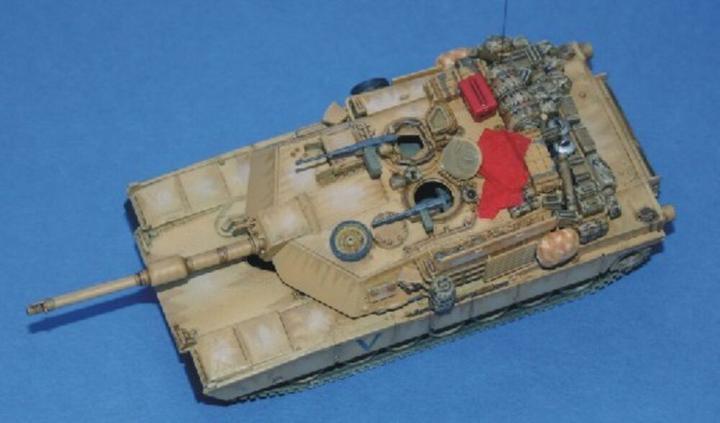 Actual product image Planet Models M1A1 Abrams - Iraq war additional equipment, Iraq war equipment set.