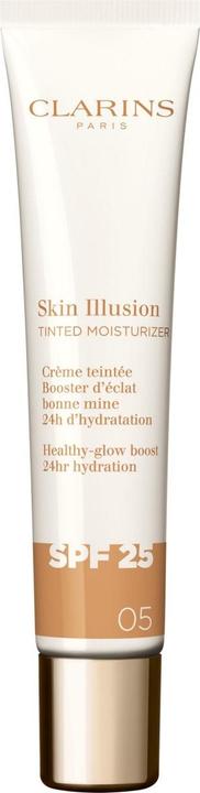 Clarins Skin Illusion - Getönte Feuchtigkeitscreme Spf25 05 (Sonnencreme Gesicht, SPF 25, 40 ml)