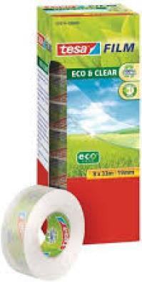 Actual product image tesa 10x tesafilm ECO & CLEAR, solvent-free and ageing-resistant (15 mm)