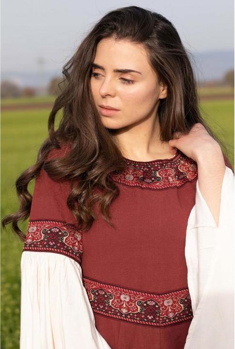 Produktbild Carbone Damen Mittelalter Kleid Yala, Trompetenärmel (M)