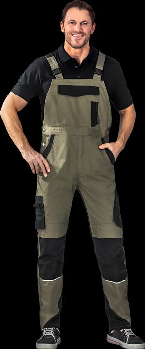 Produktbild Planam Norit Herren Latzhose oliv schwarz Grösse 110 (110)