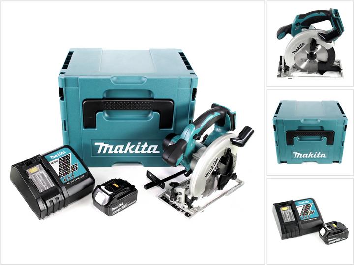 Image du produit Makita DSS 611 RT1J 18V Li-ion Scie Circulaire sans fil 165mm + Coffret Makpac + 1x Batterie BL1805