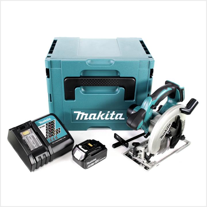 Image du produit Makita DSS 611 RT1J 18V Li-ion Scie Circulaire sans fil 165mm + Coffret Makpac + 1x Batterie BL1805