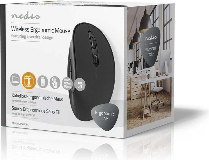 Actual product image Nedis Wireless ergonomic mouse (Wireless)