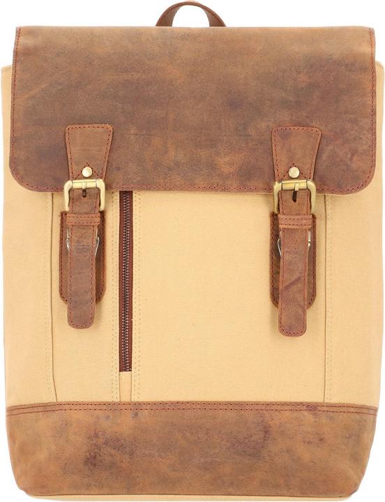 Dermata Rucksack aus Canvas/Leder (18 l)