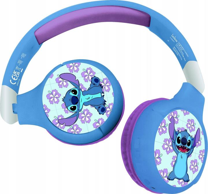 Produktbild Lexibook 2-in-1-Bluetooth/Kabel-Kopfhörer Stitch Blau