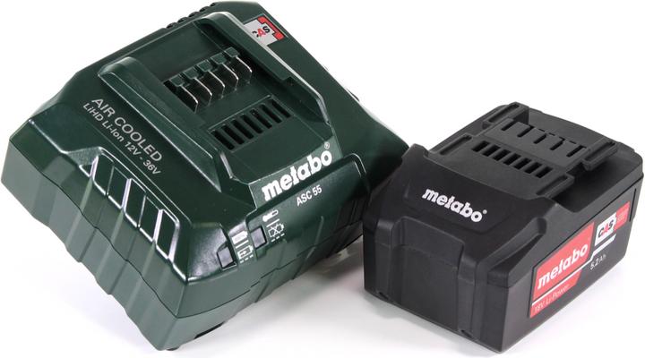 Actual product image Metabo Battery base set 18V with 1x battery 5,2Ah ( 625592000 ) + charger ASC 55 ( 627044000 ) (18 V)