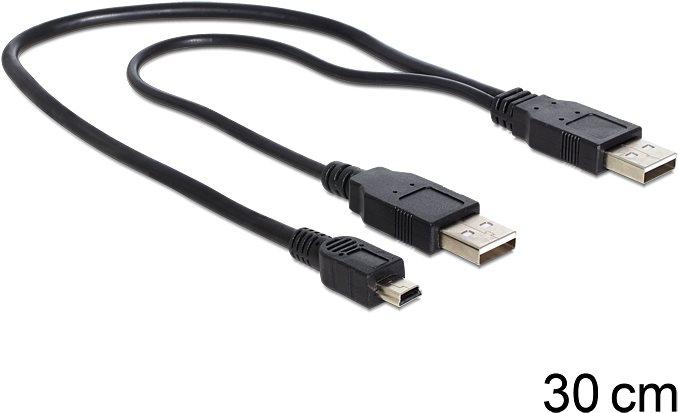 Produktbild Delock 2 x USB-A - USB mini 5-pol (0.30 m, USB 2.0)