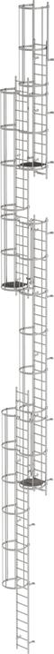 Actual product image Munk Multi-step ladder with back protection (machines) stainless steel 19.96m (Multi-purpose ladder, 1996 cm)