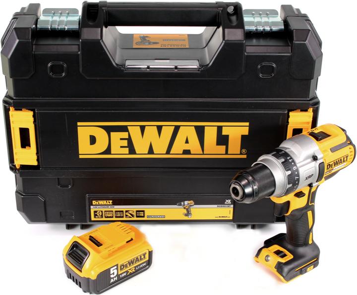 Produktbild DeWalt DCD 991 Akku Bohrschrauber 18V 95Nm Brushless + 1x Akku 5,0Ah + TSTAK - ohne Ladegerät (Akkubetrieb)