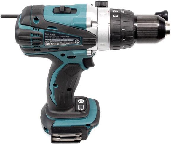 Produktbild Makita DHP 458 Z Akku Schlagbohrschrauber 18V 91Nm Solo + Bit & Bohrer-Set 100-teilig (Akkubetrieb)