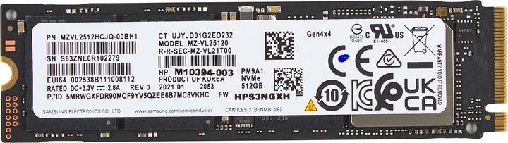 Actual product image HP PCIe-4x4, NVMe, M.2, Solid State Drive, EURO (512 GB, M.2 2280)