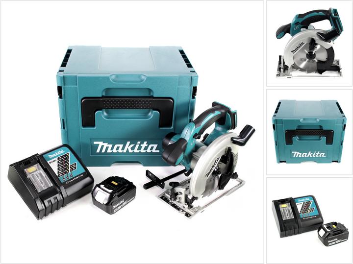 Produktbild Makita DSS 611 RF1J Akku Handkreissäge 18V 165 mm im Makpac + 1x 3,0Ah Akku + Ladegerät
