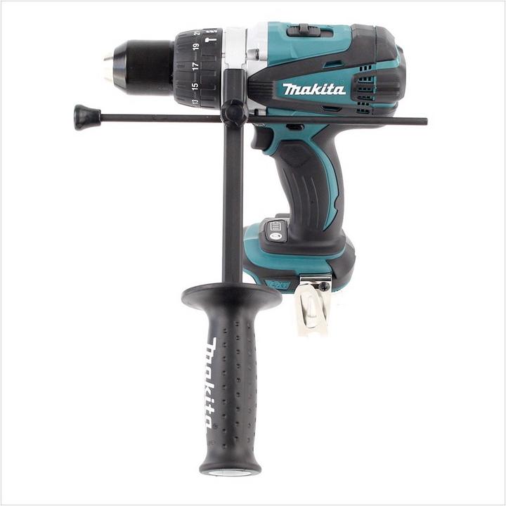 Image du produit Makita DHP 458 RFJ Batterie perceuse à percussion 18V 91Nm en Makpac + 2x 3.0 Ah batterie + chargeur (Fonctionnement sur batterie)