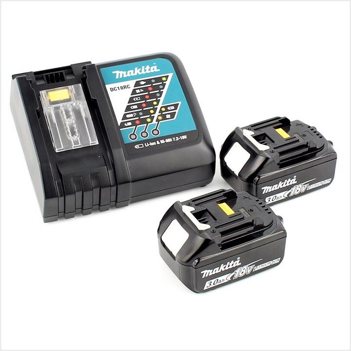Image du produit Makita DHP 458 RFJ Batterie perceuse à percussion 18V 91Nm en Makpac + 2x 3.0 Ah batterie + chargeur (Fonctionnement sur batterie)