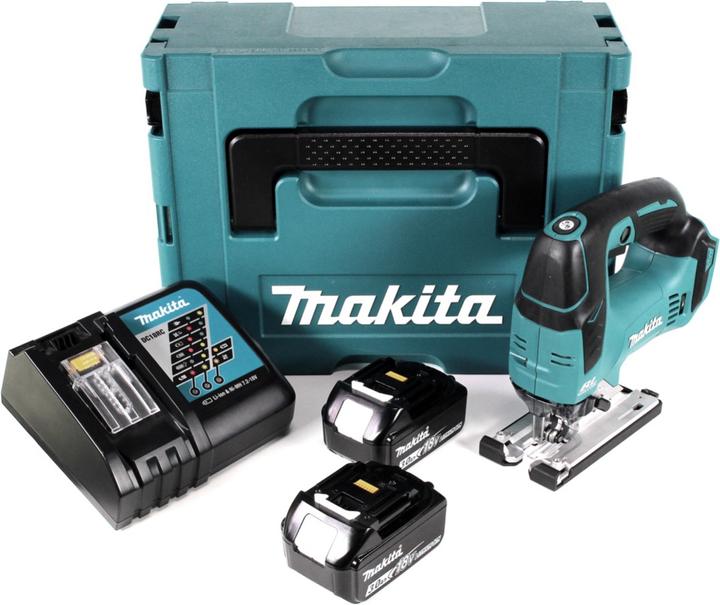 Actual product image Makita DJV 182 RFJ Battery Pendulum Jigsaw 18V Brushless + 2x Battery 3,0Ah + Charger + Makpac