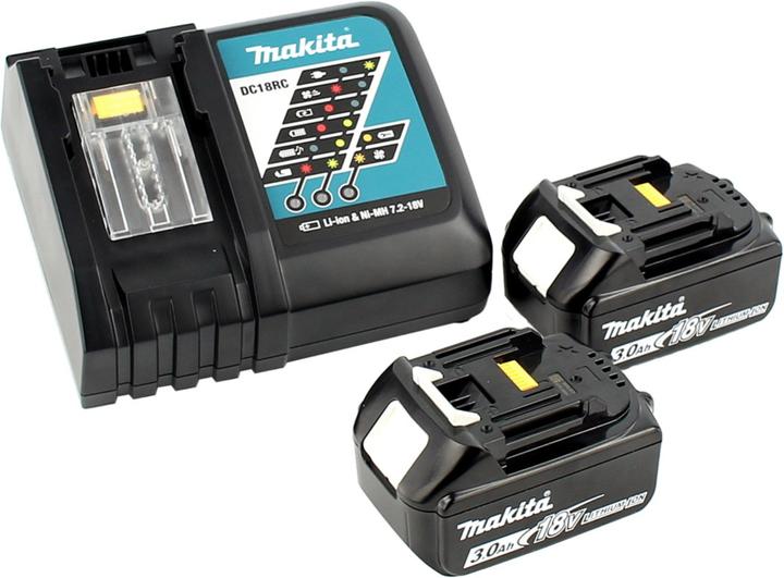 Produktbild Makita DCL 180 18V Li-Ion Akku Staubsauger grün inkl. Düsen + 2x 3,0 Ah Akku + Schnellladegerät