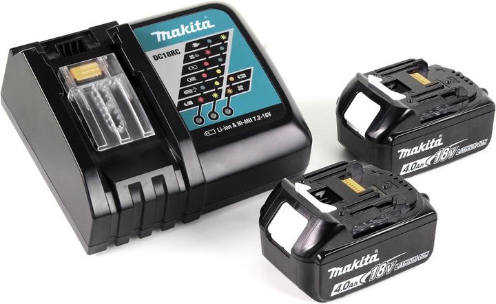 Produktbild Makita DCL 180 RM W 18 V Li-Ion Akku-Staubsauger Weiss + 2 x 4,0 Ah Akku + Ladegerät