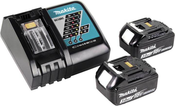 Actual product image Makita DML 802 RF Battery lamp 18 V Li-Ion for 14.4 and 18 V battery + 2 x 3.0 Ah battery + charger (180 lm)
