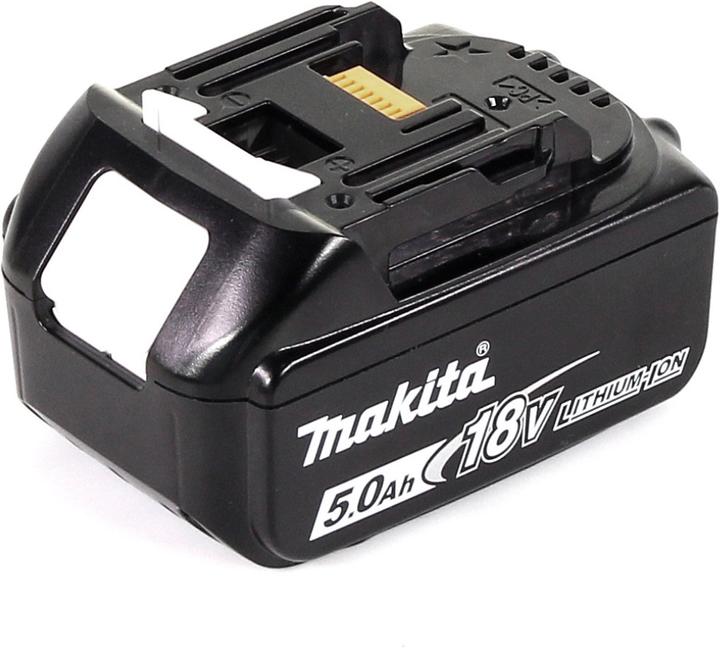 Actual product image Makita DGA 511 T1J Battery angle grinder 18V 125mm Brushless + 1x battery 5,0Ah + Makpac - without charger (125 mm)